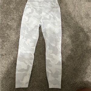 White camo leggings